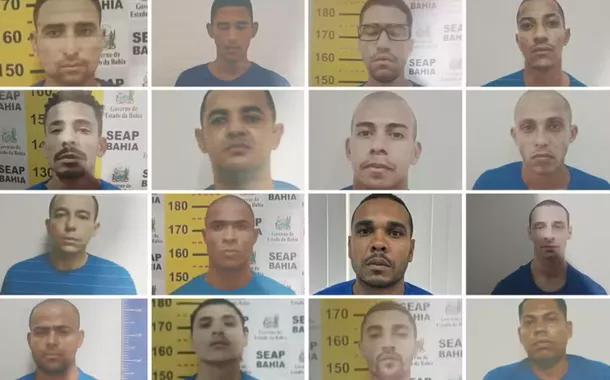 Os 16 detentos que fugiram da penitenciária em Eunápolis (BA)