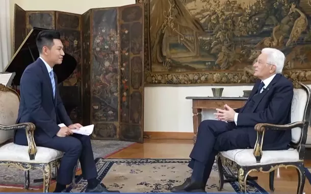 Presidente italiano concede entrevista exclusiva ao CMG