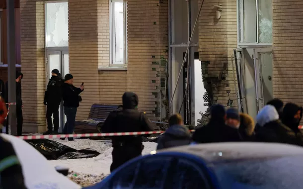 Consequência da explosão que matou dois oficiais do exército russo, em Moscou