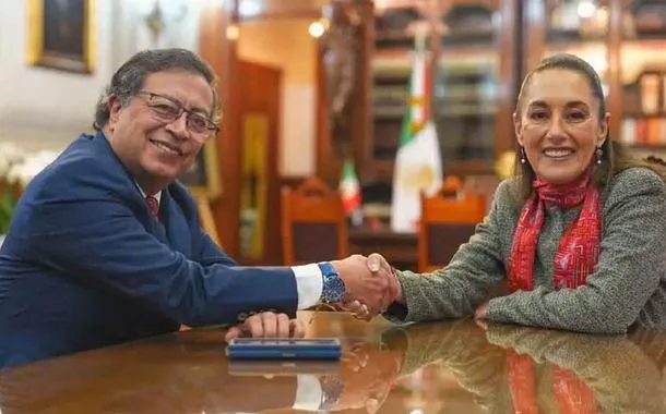 Claudia Sheinbaum e Gustavo Petro conversam sobre importância da próxima reunião da Celac