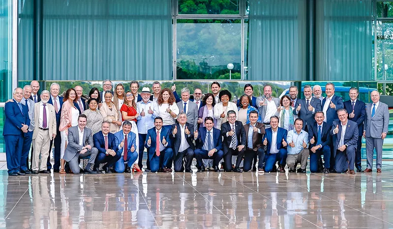 Reunião com ministros do governo federal no Palácio da Alvorada