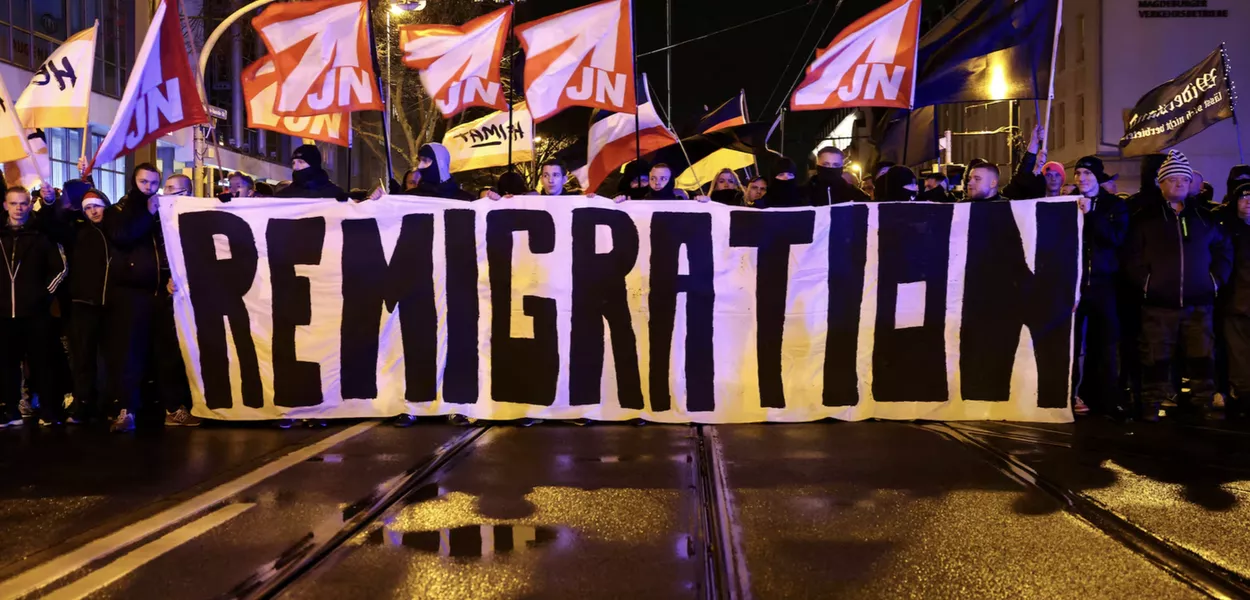 Protesto contra a imigração na Alemanha