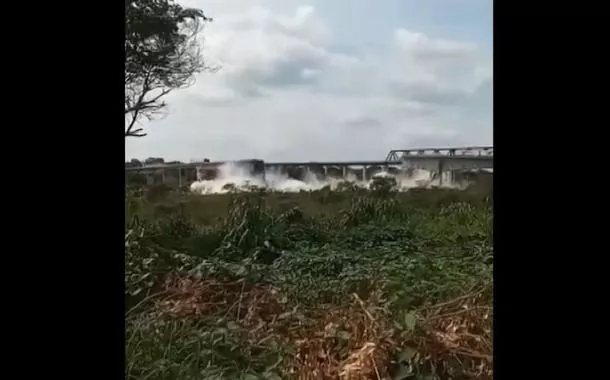 Ponte desabando na divisa dos estados do Maranhão e do Tocantins