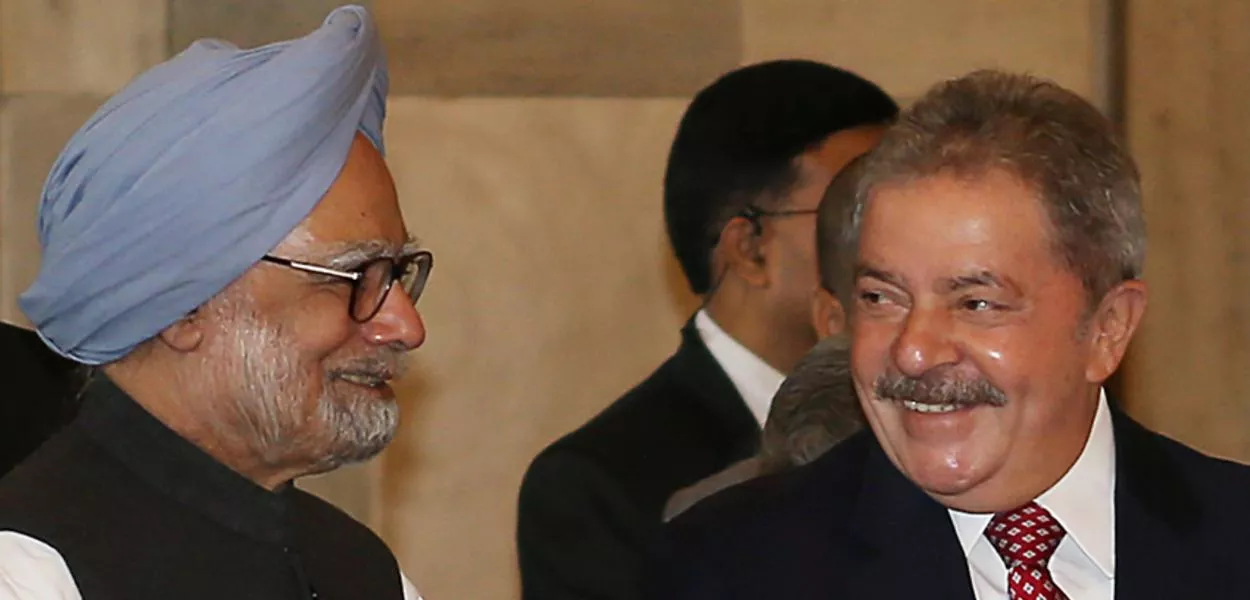 Lula e Manmohan Singh