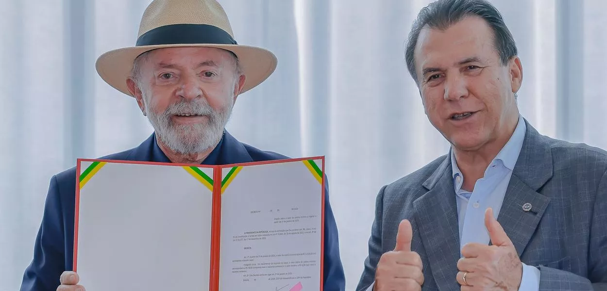 Lula e Luiz Marinho apresentam o novo mínimo