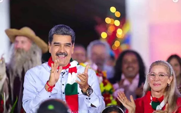 Nicolás Maduro e sua esposa, Cília Flores