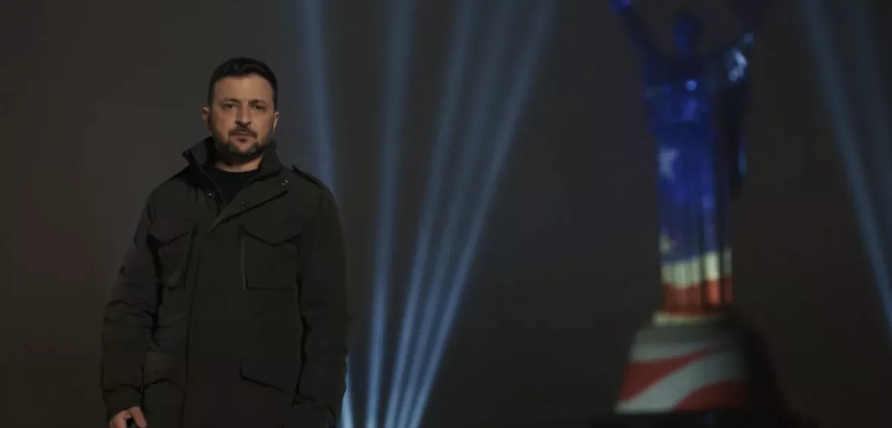 Volodymyr Zelensky faz discurso de final de ano