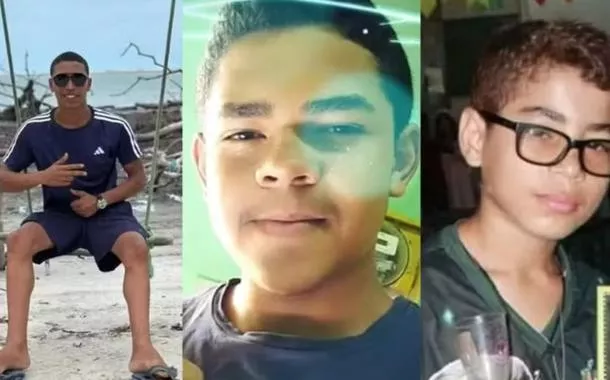 Os símbolos associados a facções que causaram a morte de 3 adolescentes