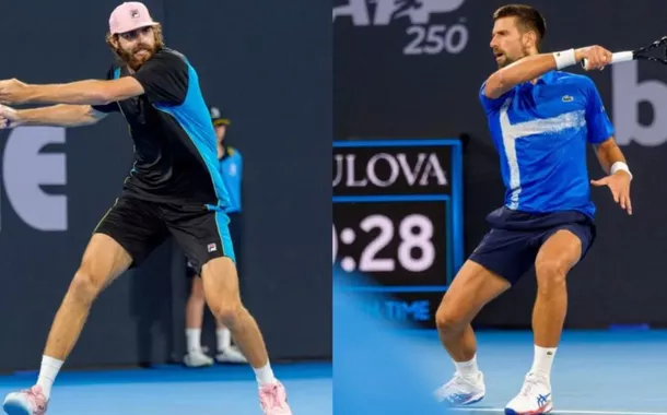 Reilly Opelka e Novak Djokovic