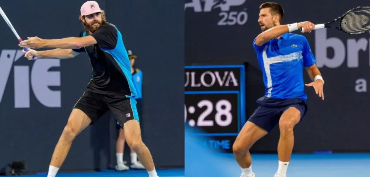 Reilly Opelka e Novak Djokovic