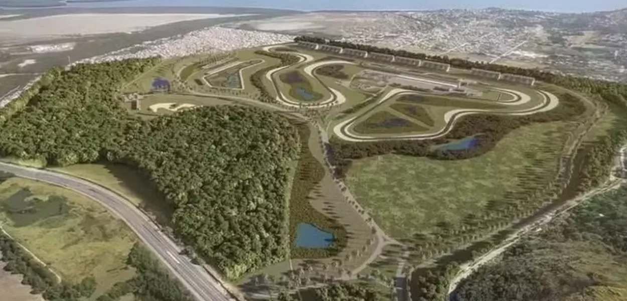 Projeto do Autódromo Parque de Guaratiba, na Zona Oeste do Rio de Janeiro