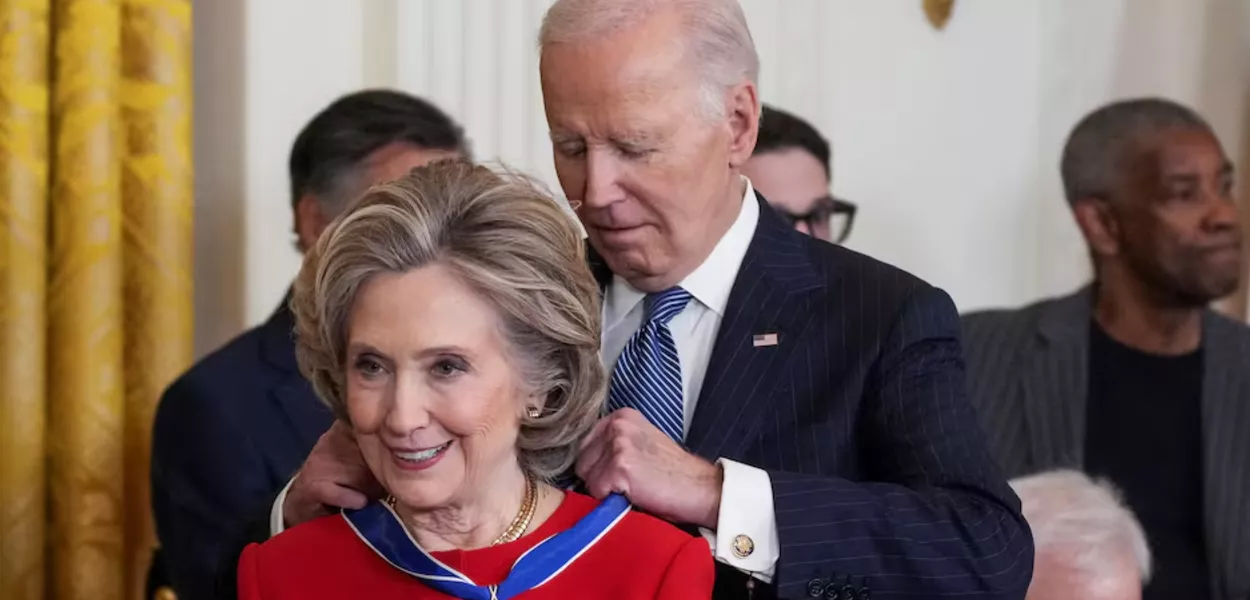 Hillary Clinton e Joe Biden