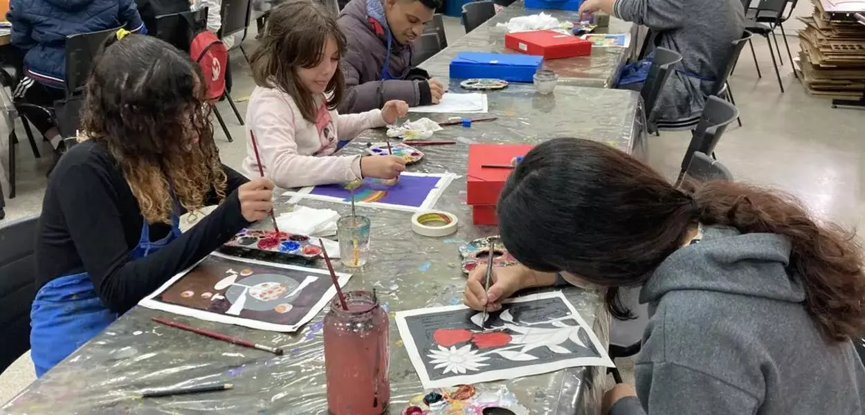 Prática de desenho e pintura