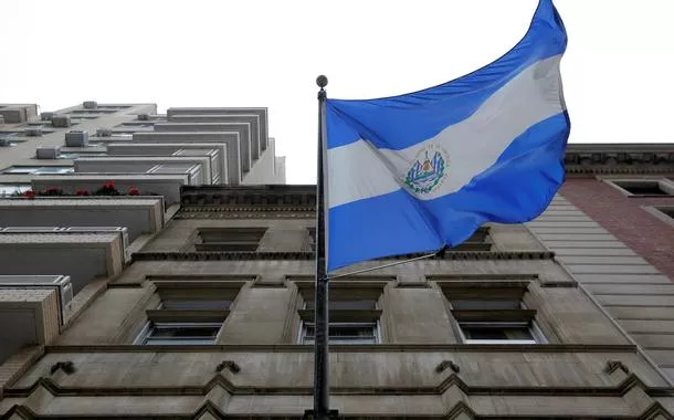 Foto da bandeira de El Salvador