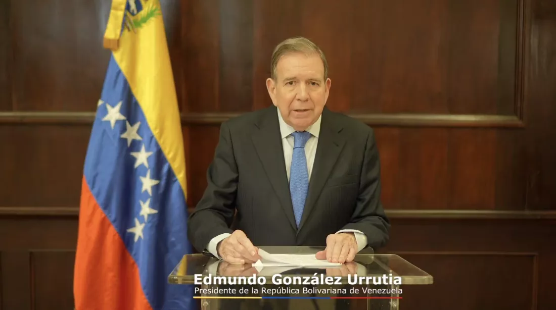 Edmundo Gonzalez em pronunciamento nas redes sociais - 10/01/2025
