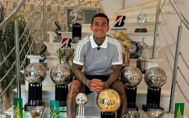 O jogador de futebol Dudu, ex-Palmeiras e atualmente no Cruzeiro