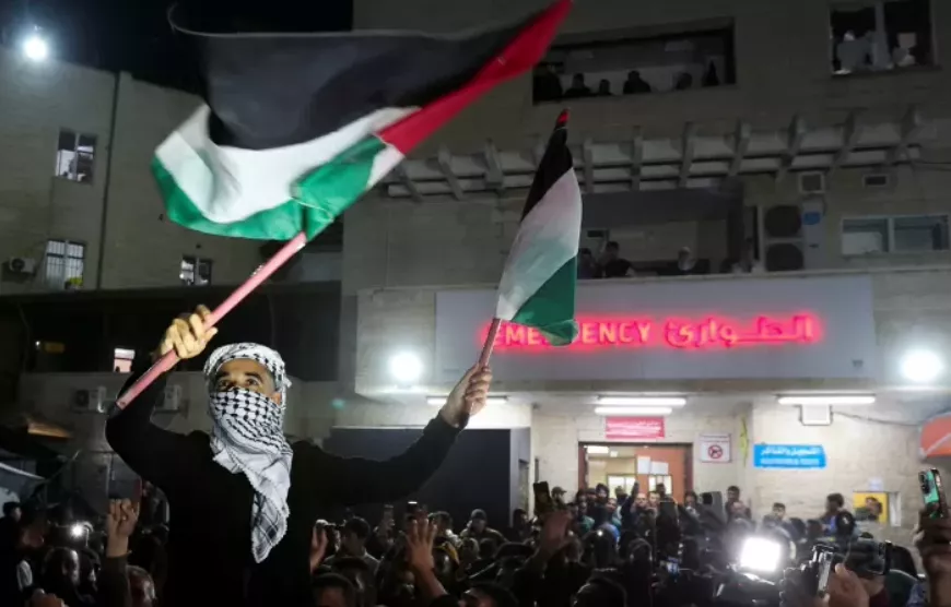 Palestinos comemoram cessar-fogo