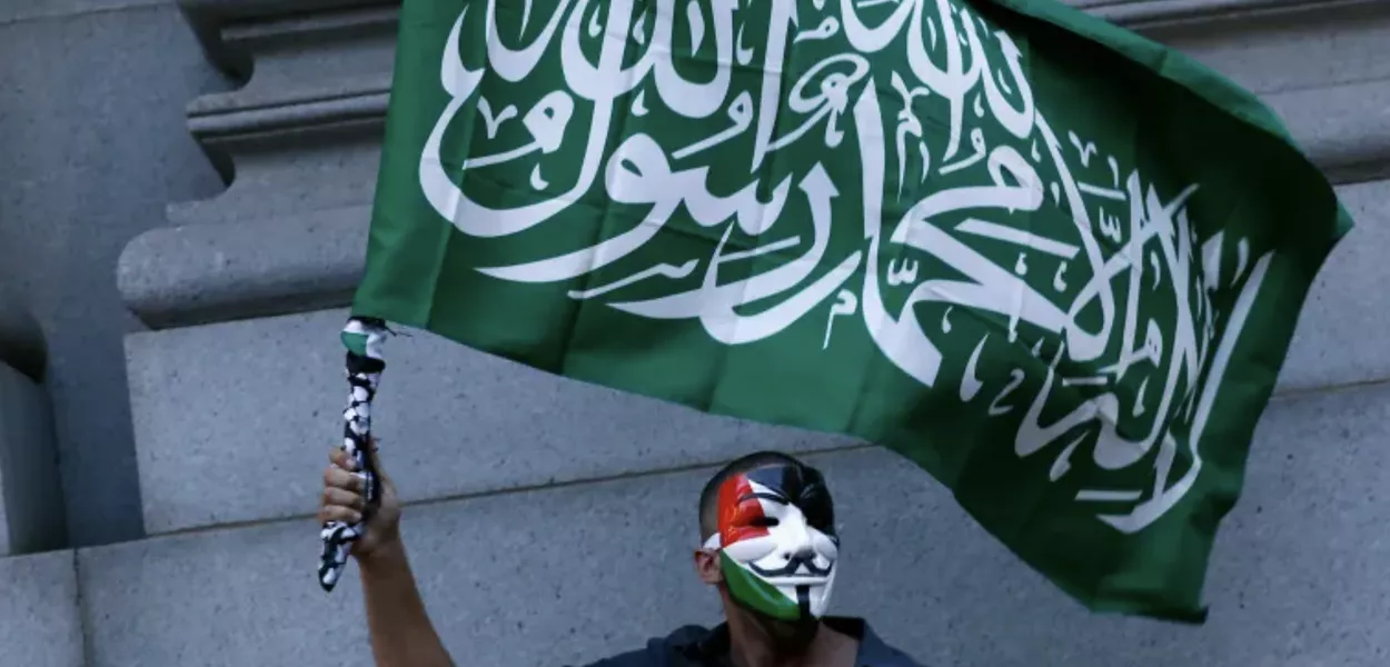 Manifestante pró-Palestina