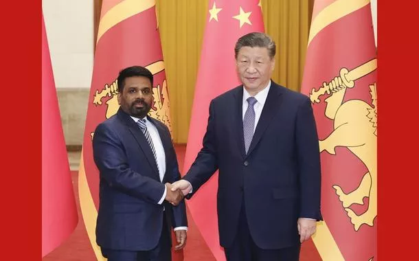 Presidentes da China e do Sri Lanka mantêm conversas em Beijing