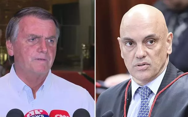 Jair Bolsonaro e Alexandre de Moraes