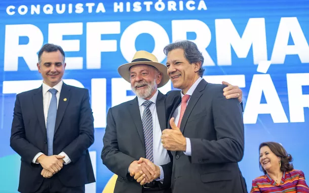 Rodrigo Pacheco, Lula e Fernando Haddad