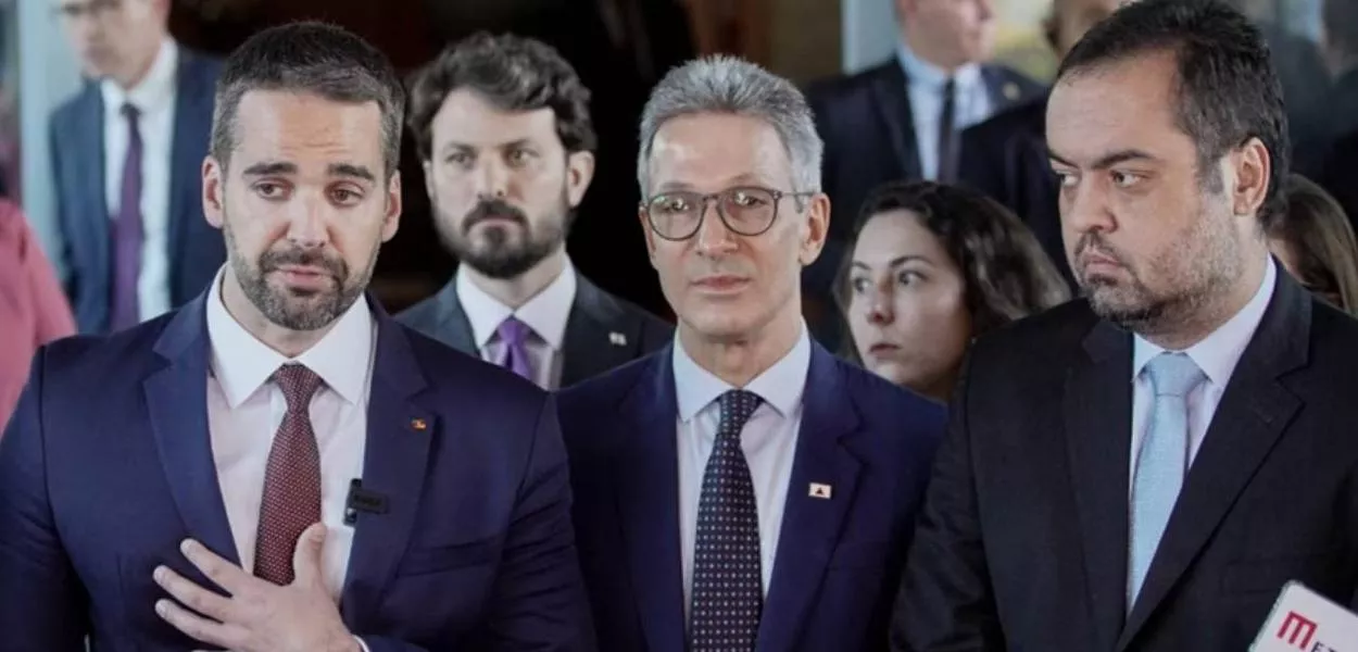 Governadores Eduardo Leite (RS), Romeu Zema (MG) e Claudio Castro (RJ)