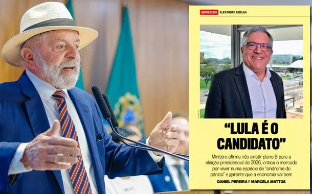Padilha confirma candidatura de Lula em 2026 e critica "síndrome do pânico" do mercado financeiro