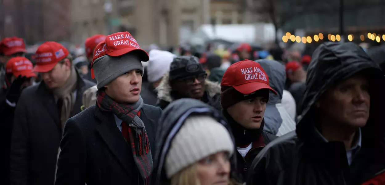 Apoiadores se preparam para a posse de Trump