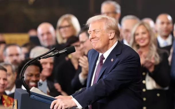 Trump na cerimônia de posse como presidente dos EUA - 20/1/2025 