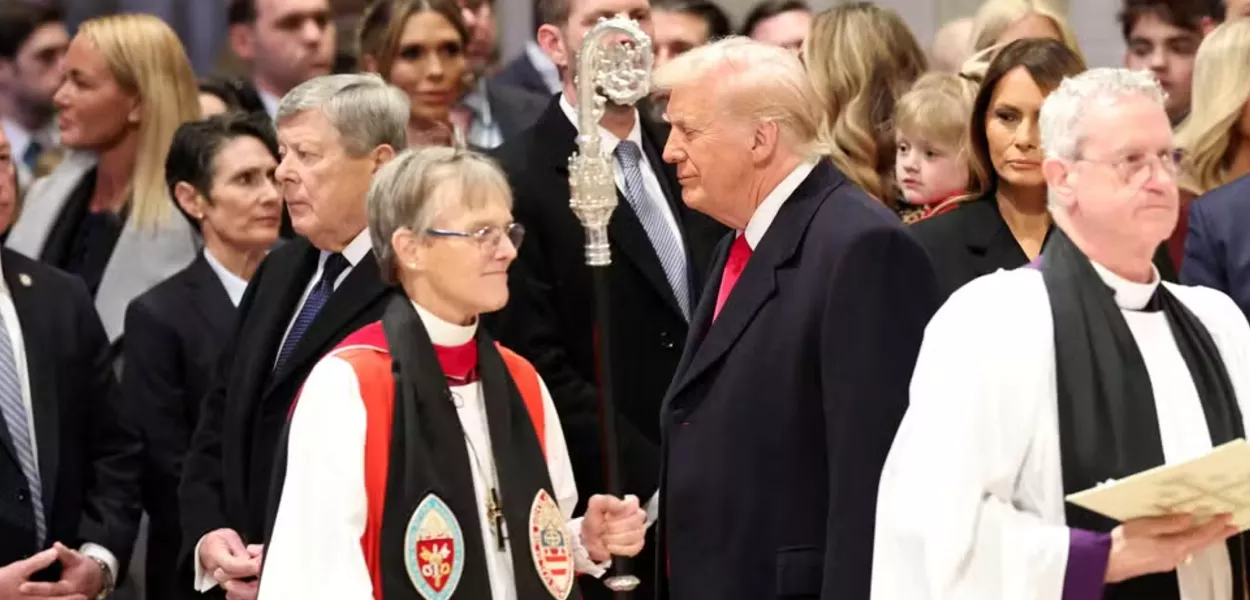 Mariann Edgar Budde e Donald Trump