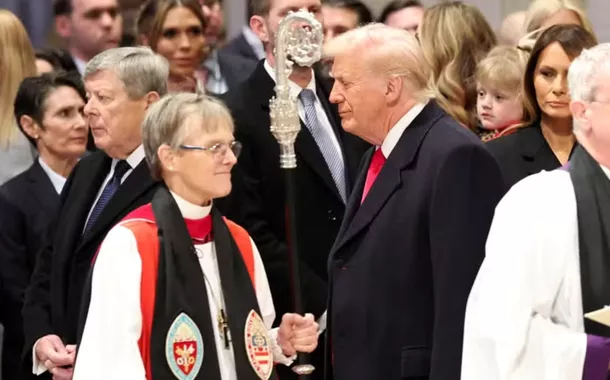 Mariann Edgar Budde e Donald Trump 