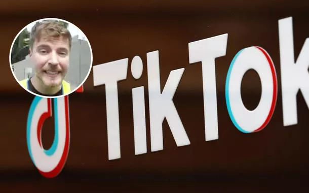 Jimmy Donaldson, conhecido como MrBeast, e TikTok