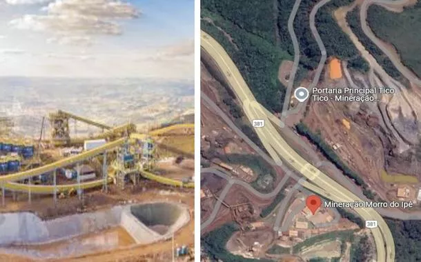 Temporais interrompem as atividades na Mineração Morro do Ipê