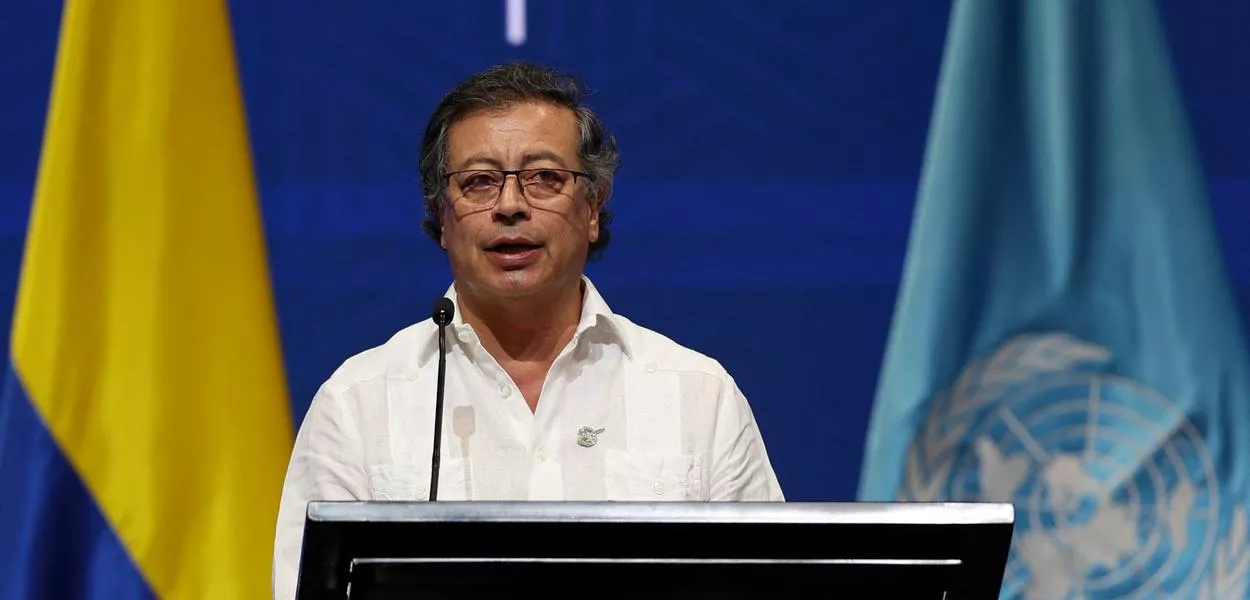 Presidente colombiano Gustavo Petro em Cali - 20/10/2024