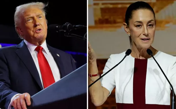 Trump e Sheinbaum entram em acordo e EUA suspendem tarifas contra o México por 1 mês