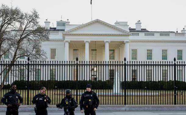 Agentes do Serviço Secreto dos EUA na Casa Branca
