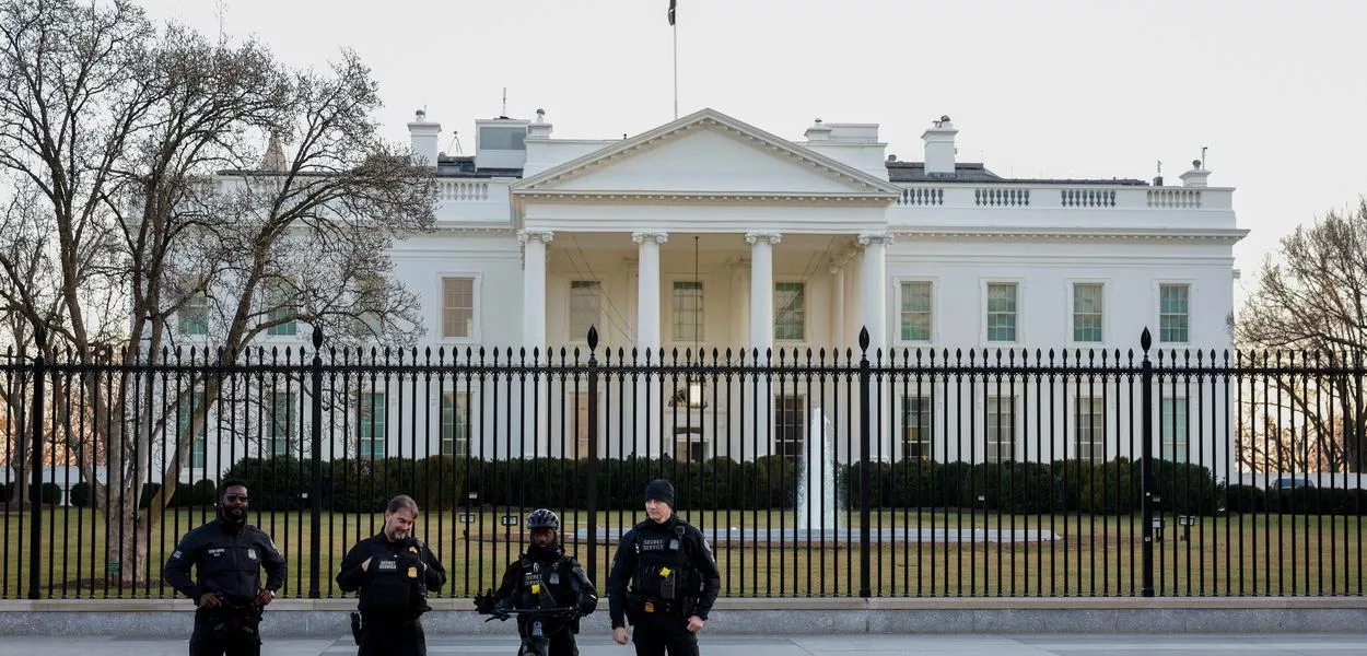 Agentes do Serviço Secreto dos EUA na Casa Branca