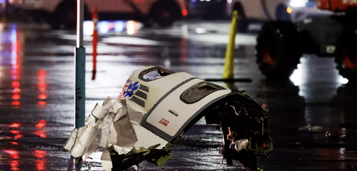 Destroço de avião na Filadélfia