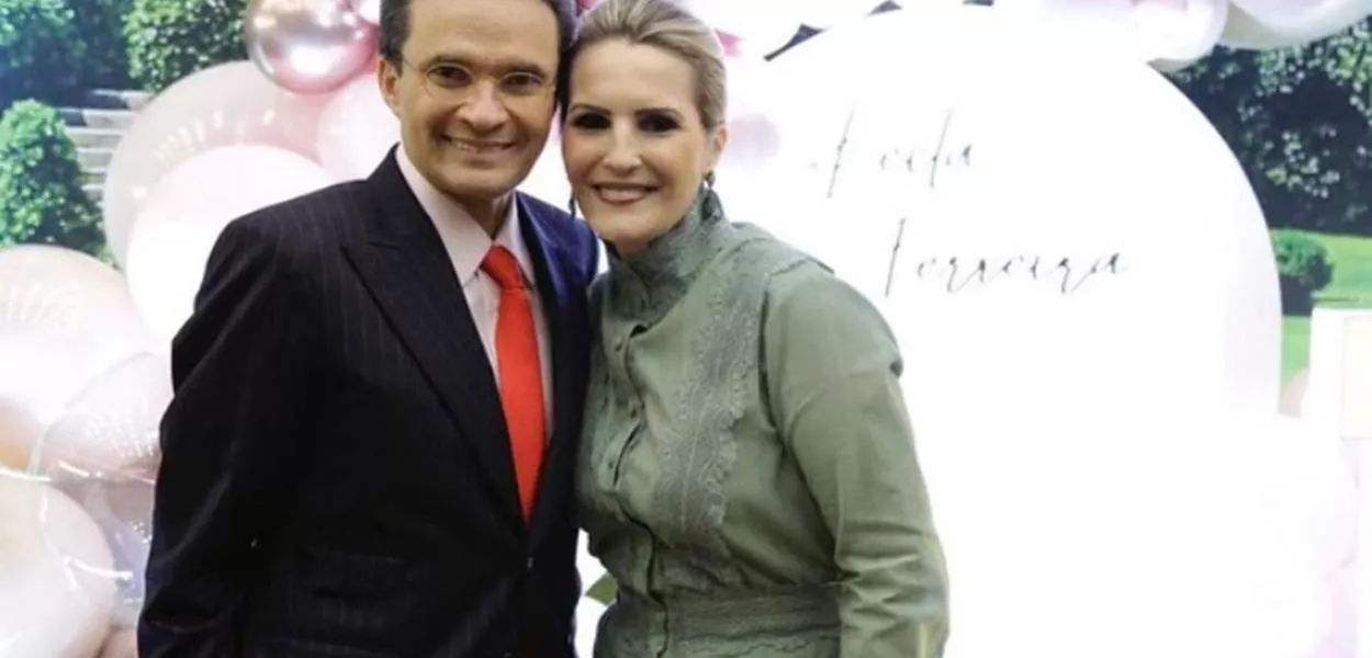 O bispo Samuel Ferreira e sua mulher Keila