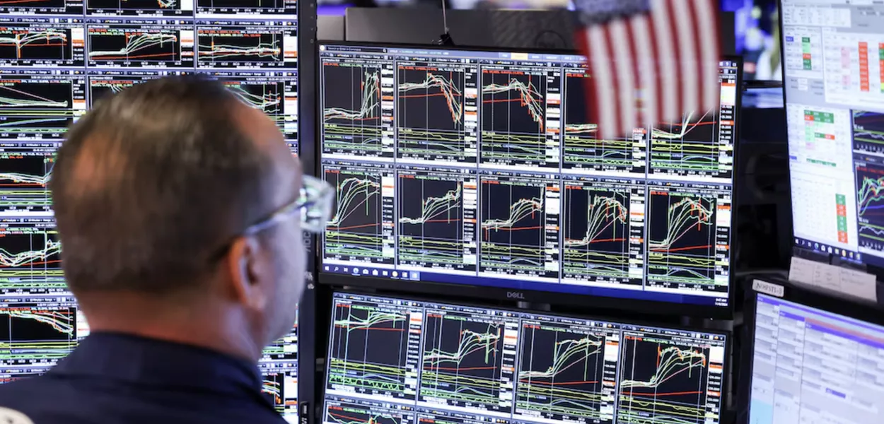Operador de mercado em Wall Street