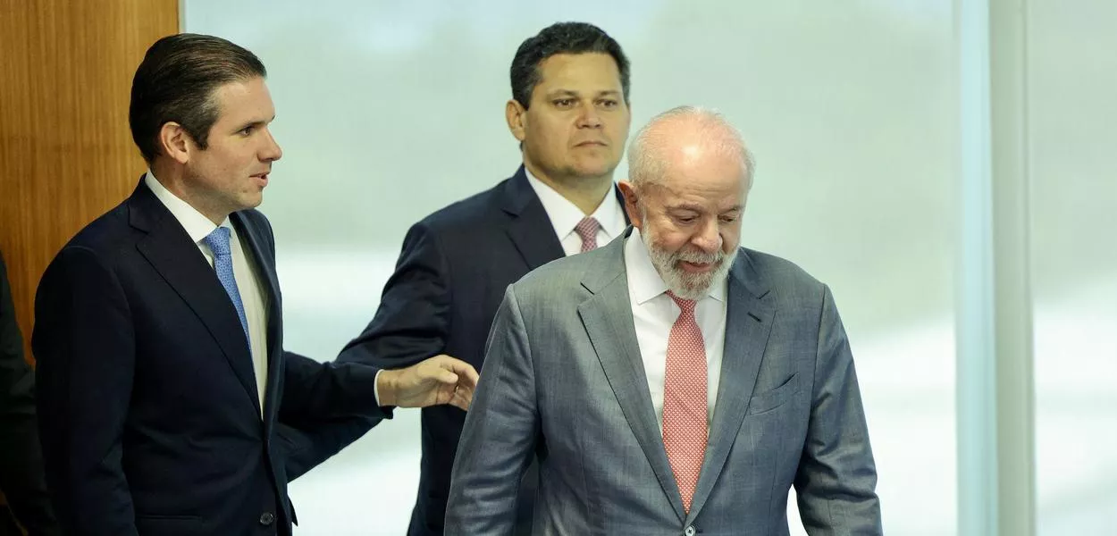 Hugo Motta, Davi Alcolumbre e Lula