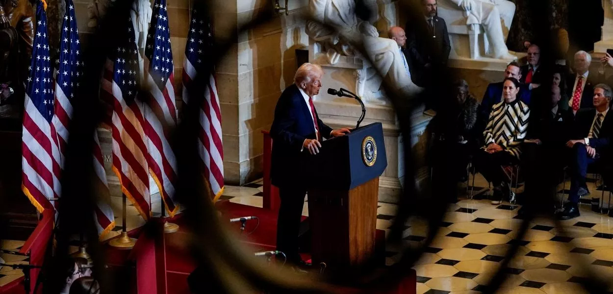 Trump fala durante o Café da Manhã Nacional de Oração