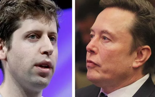 Sam Altman (à esq.) e Elon Musk