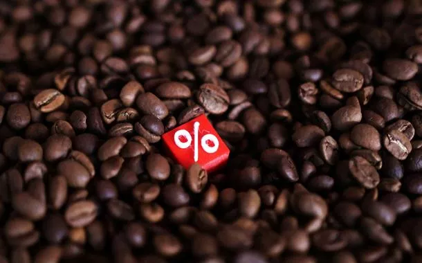 Ilustração com grãos de café
