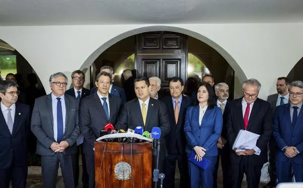 Ao lado de Haddad, Alcolumbre promete mobilizar Congresso em prol da agenda econômica