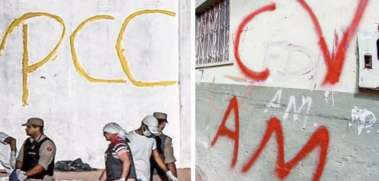 Facções Primeiro Comando da Capital e Comando Vermelho