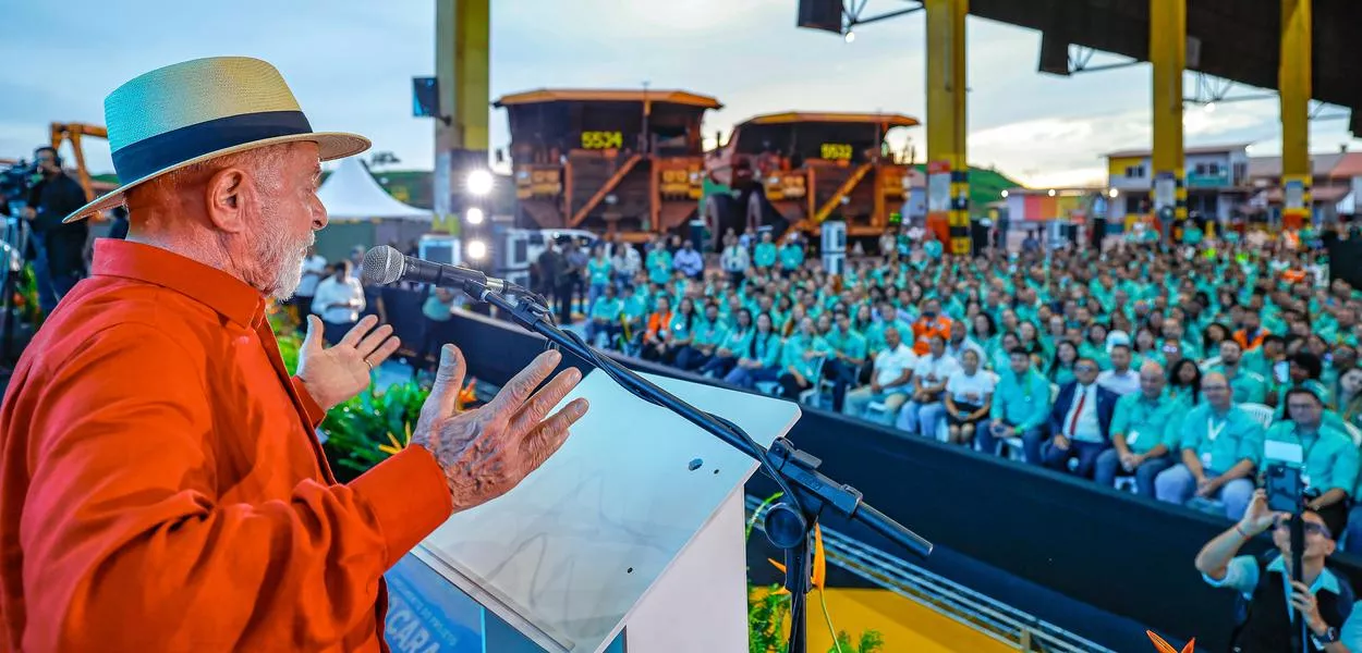 14.02.2025 - Presidente da República, Luiz Inácio Lula da Silva, durante Ato de anúncio de investimentos da Vale. Complexo Minerador da Vale de Carajás, Parauapebas - PA.