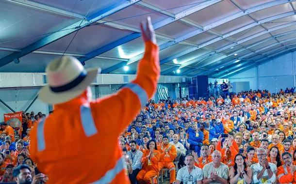 Lula discursa durante evento da Transpetro