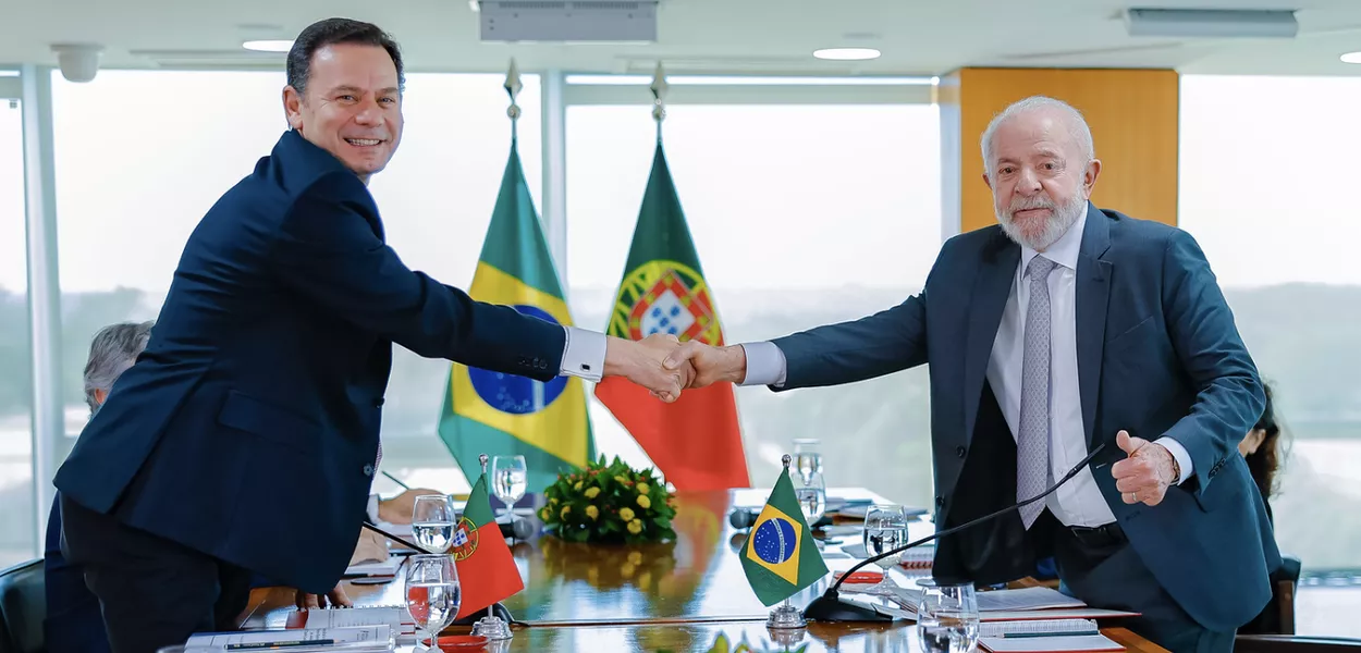 Presidente Luiz Inácio Lula da Silva durante reunião bilateral com o primeiro-ministro de Portugal, Luís Montenegro, no Palácio do Planalto. Brasília - DF - 19.02.2025