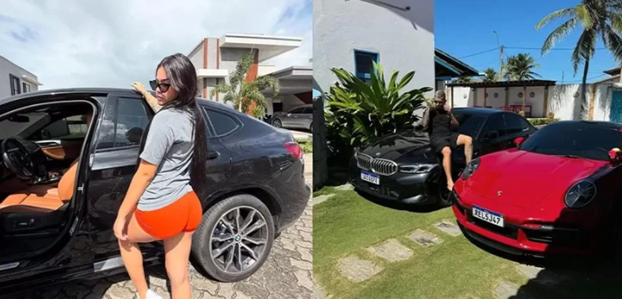 Maria e Mateus, influenciadores investigados pela polícia no Ceará